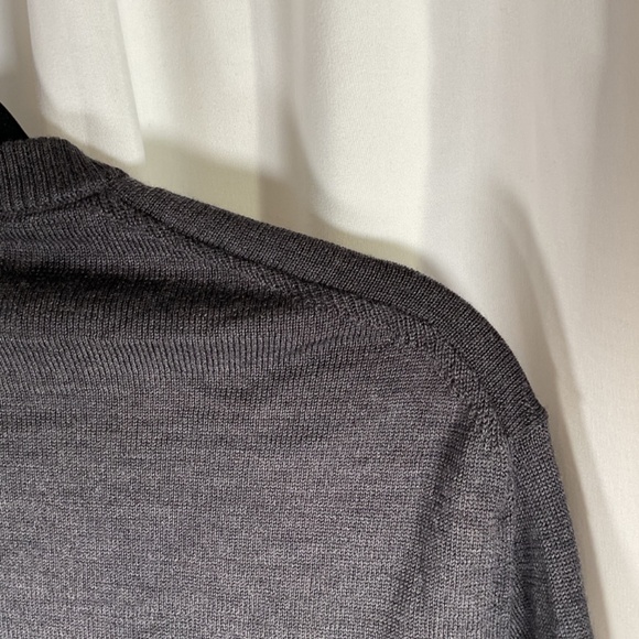 Asket The Merino Wool Crewneck Pullover Sweater Mens Size Small Gray Winter - Picture 6 of 9